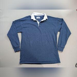 Withernot Pelagic Blue Rugby Shirt Mens 2XL Long Sleeve Outdoor